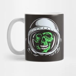 Green Astronaut Skull Mug